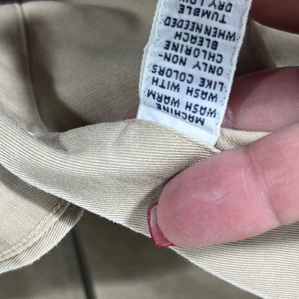 RALPH LAUREN BUTTON DOWN LONG SLEEVE SHIRT‎ 100% COTTON 2X BIG/TALL KHAKI PREOWN